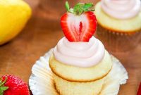 Strawberry Lemonade Cupcakes Recipe with Fresh Citrus Glaze