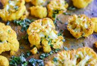 Spiced Roasted Caauliflower with Curry and Crispy Herbs