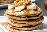 Oatmeal Chocolate Chip Banana Pancakes Recipe for Fluffy Stack