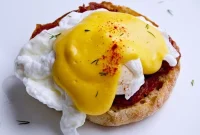 Paprika Poached Eggs with Classic Hollandaise Sauce