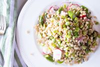 Spring Farro Salad with Asparagus and Fava Beans