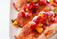 Cajun Salmon with Fresh Strawberry Salsa Recipe