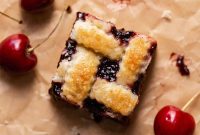 Homemade Cherry Pie Bars with Buttery Crust