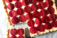 Plum Tart with Honey Ginger Mascarpone Filling