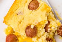 Corn Dog Casserole with Cornbread and Hot Dogs