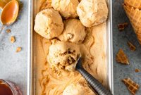 No-Churn Bourbon Salted Caramel Ice Cream Recipe
