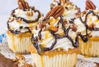 Mini Turtle Cheesecakes Recipe with Caramel and Pecans