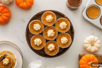 Mini Pumpkin Cheesecake Bites with Spiced Gingersnap Crust
