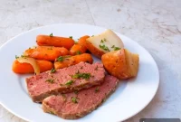 Beer-Braised Slow Cooker Corned Beef and Cabbage Recipe
