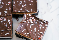 Decadent Christmas Peppermint Bark Brownies Recipe