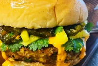 Caribbean Jerk Salmon Burgers on the Blackstone Grill