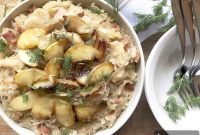 Skillet Sauerkraut with Bacon and Sauteed Apples