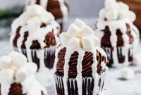 Decadent Hot Chocolate Cupcakes with Marshmallow Frosting