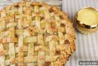 Classic French Apple Custard Pie with Crème Anglaise