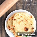 Homemade Naan Bread Recipe 4 Naan- Indian Flat Bread | Garnish & Glaze