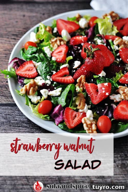 pin for strawberry walnut salad