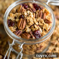 Maple Pecan Granola Recipe with Crunchy Clusters and Toasted Nuts 6 Maple Pecan Granola