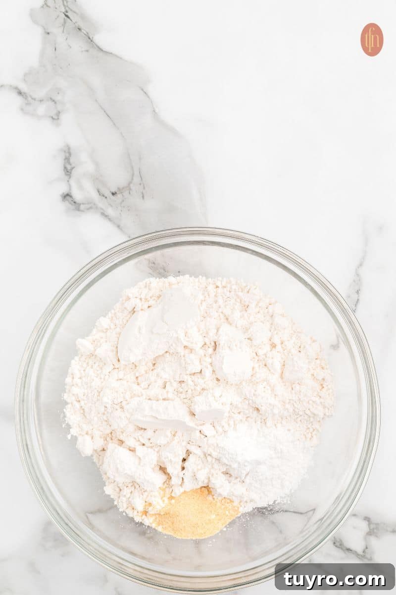 Copycat Cheddar Bay Biscuits Recipe 6 A bowl of raw ingredients.