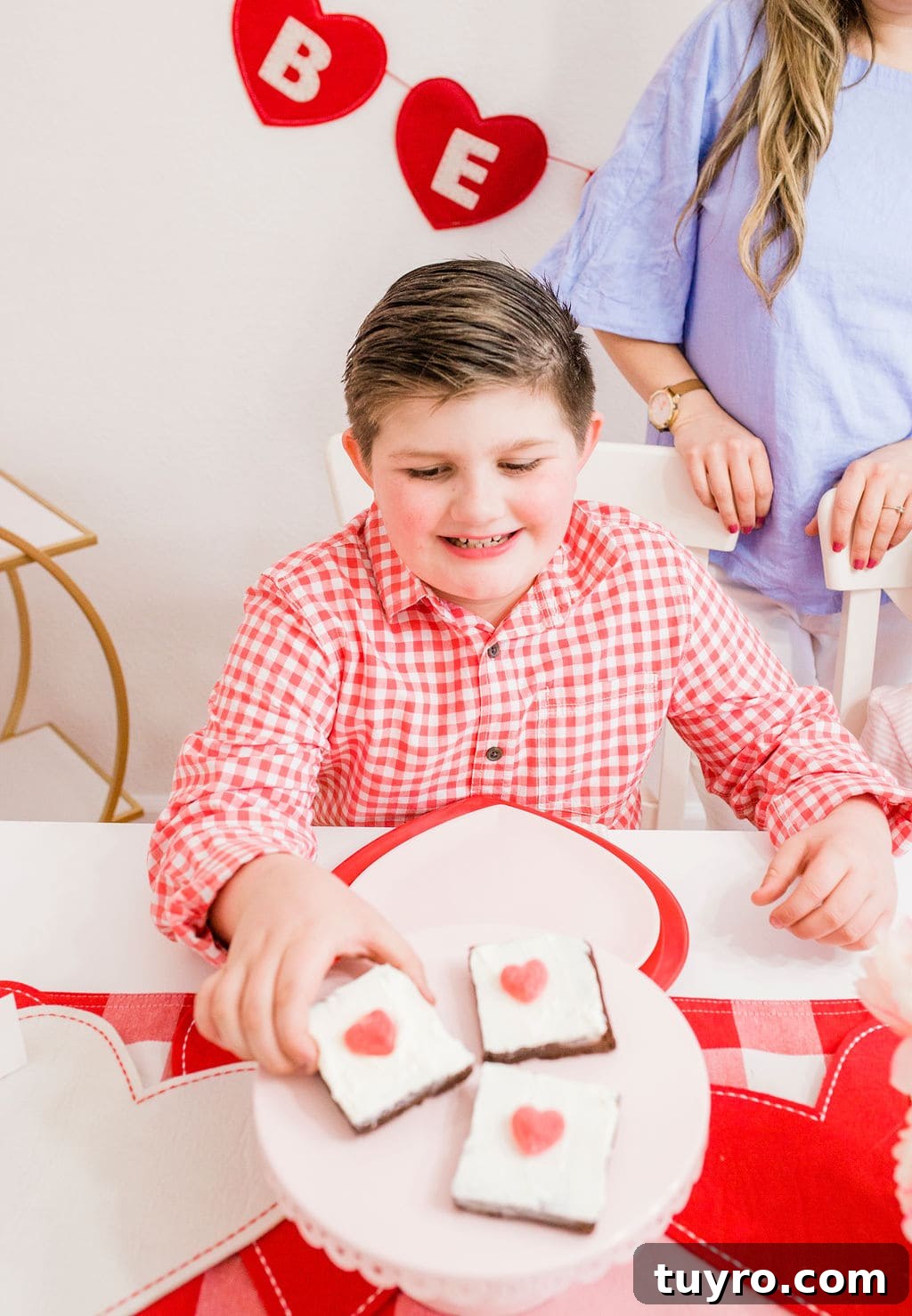 Valentine's Party Ideas for Kids 12 brownies