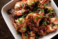 Crispy Salt-and-Pepper Garlic Prawns with Lime Zest