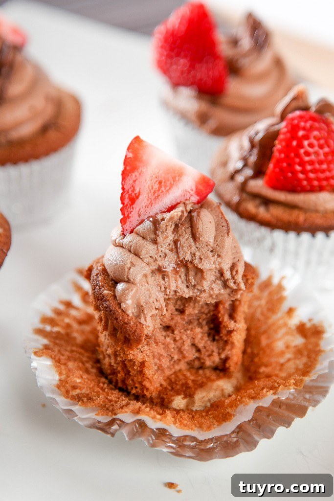 Strawberry Lemonade Cupcakes Recipe with Fresh Citrus Glaze 6 Nutella Cupcakes with Nutella Buttercream