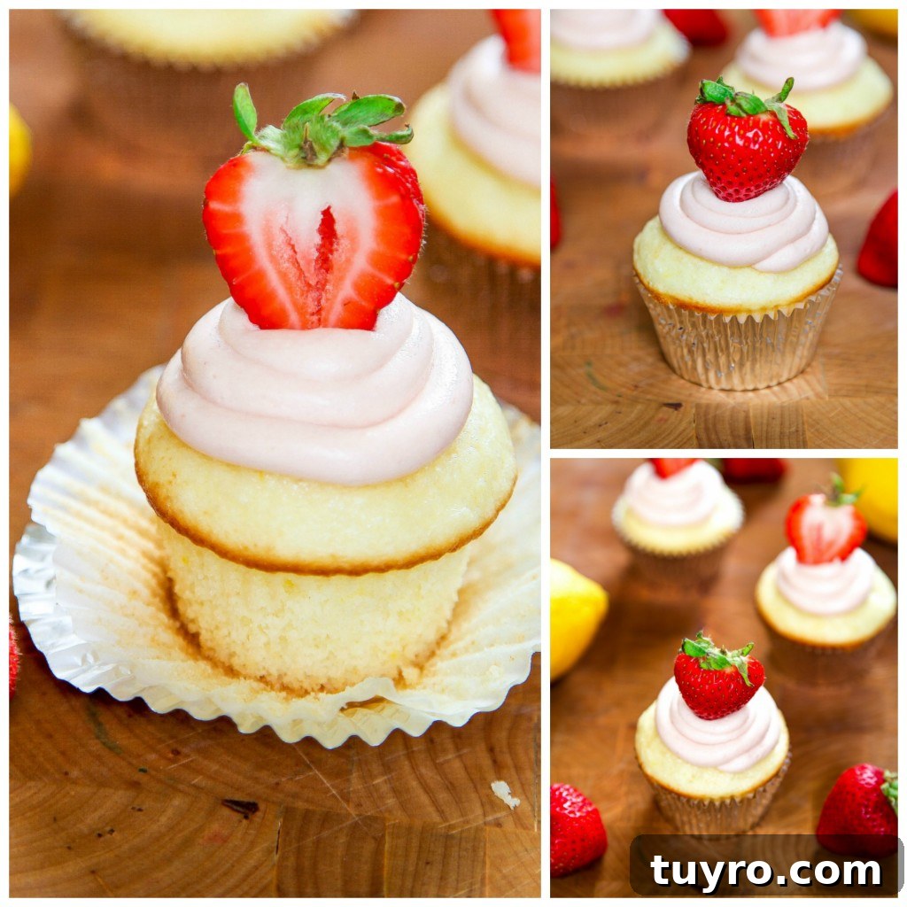 Strawberry Lemonade Cupcakes Recipe with Fresh Citrus Glaze 9 Strawberry Lemonade Cupcakes 2
