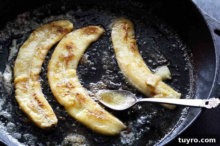How to Clean and Maintain Cast Iron Cookware 3 BANANAS COOKING IN CAST IRON SKILLEET
