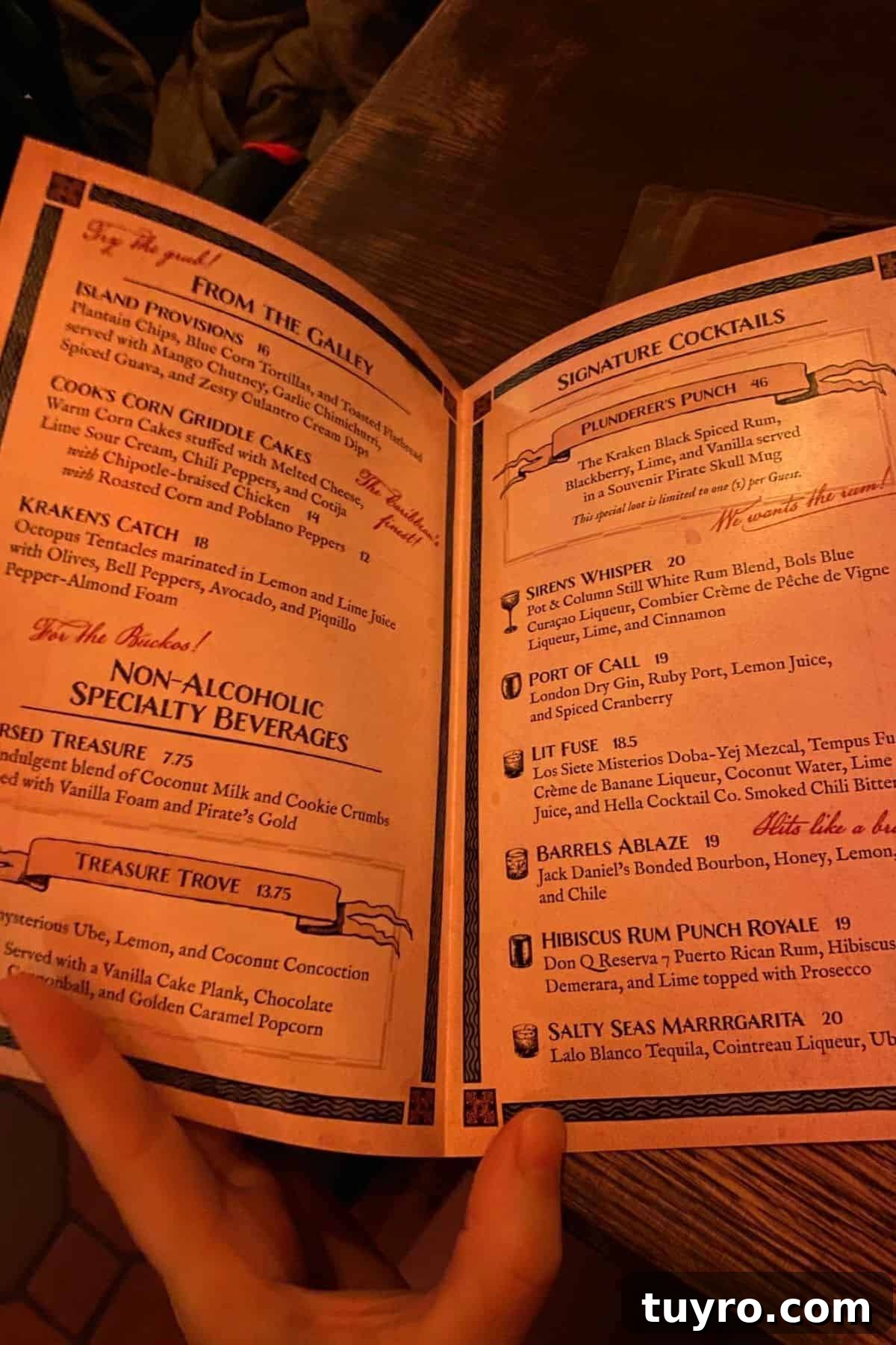 Beak & Barrel Restaurant Review: Dining Tips for Magic Kingdom 8 the beak and barrel menu