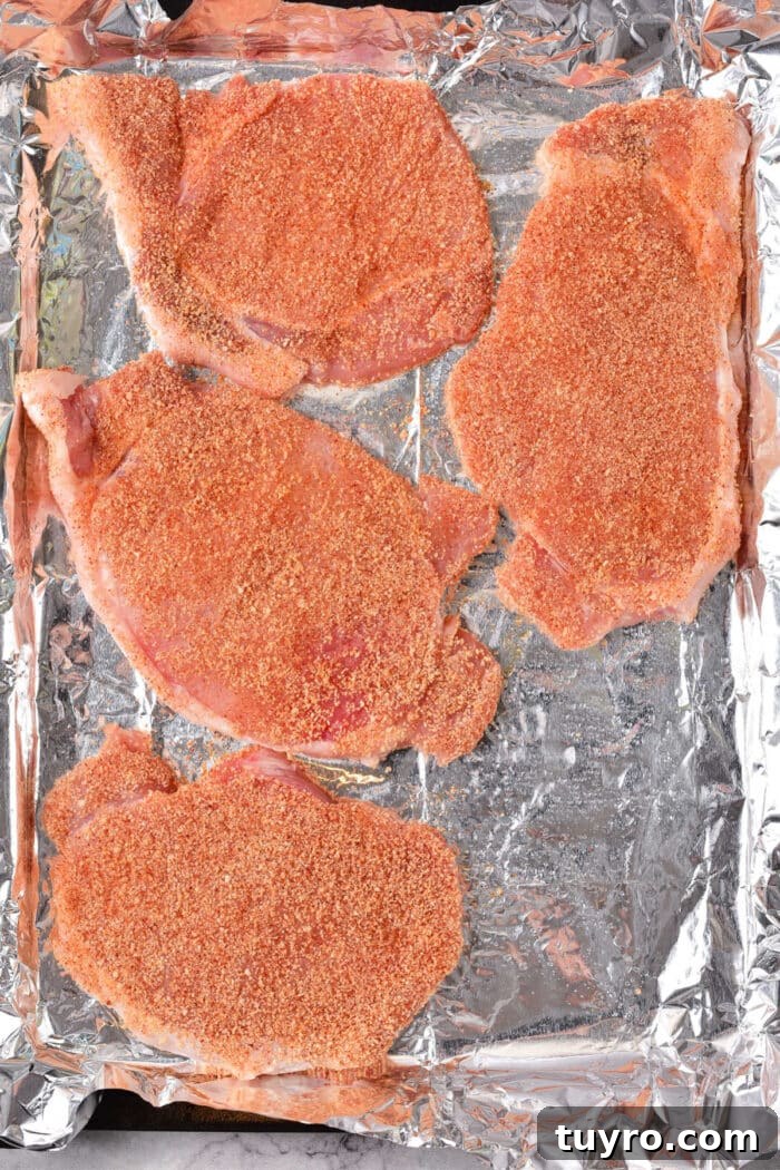 Thin Pork Chops in Oven