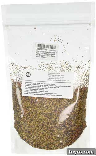 How to Sprout Nuts, Seeds & Grains at Home 6 The Sprout House Certified Organic Non-gmo Salad Mix