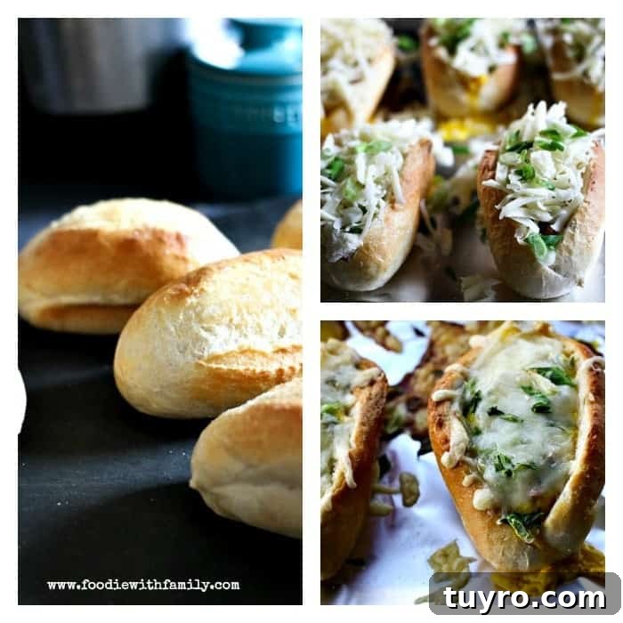Ham, Egg, and Swiss Baked Bread Boats from foodiewithfamily.com