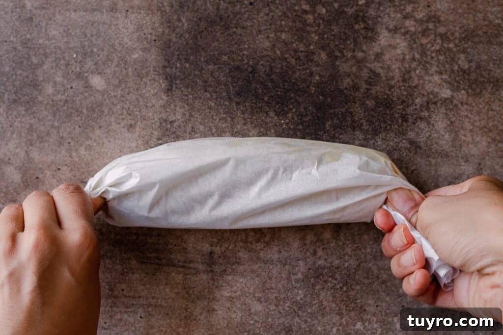 fermented cheese getting rolled up, part four