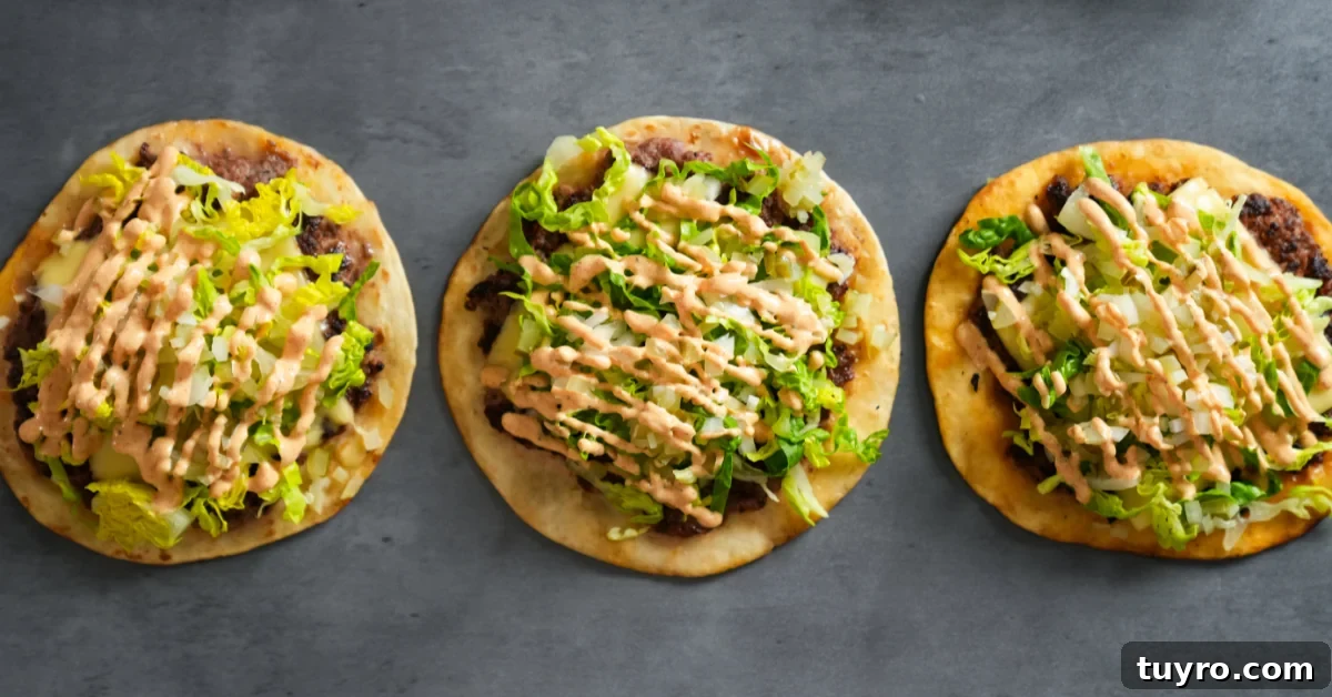 Smash Burger Tacos: Crispy Beef Patties in Soft Tortillas 2 Smashed Burger Tacos #1
