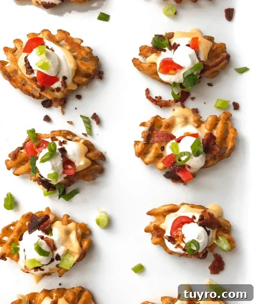 St Patricks Day Appetizers for a Festive Party 3 Irish pub waffle fries appetizer on a plate.