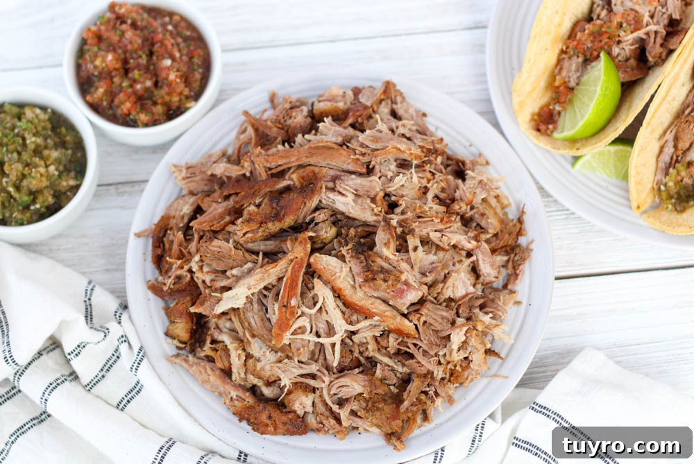 Tender Slow-Cooker Pork Carnitas Recipe for Homemade Tacos 2 Slow cooker pork carnitas