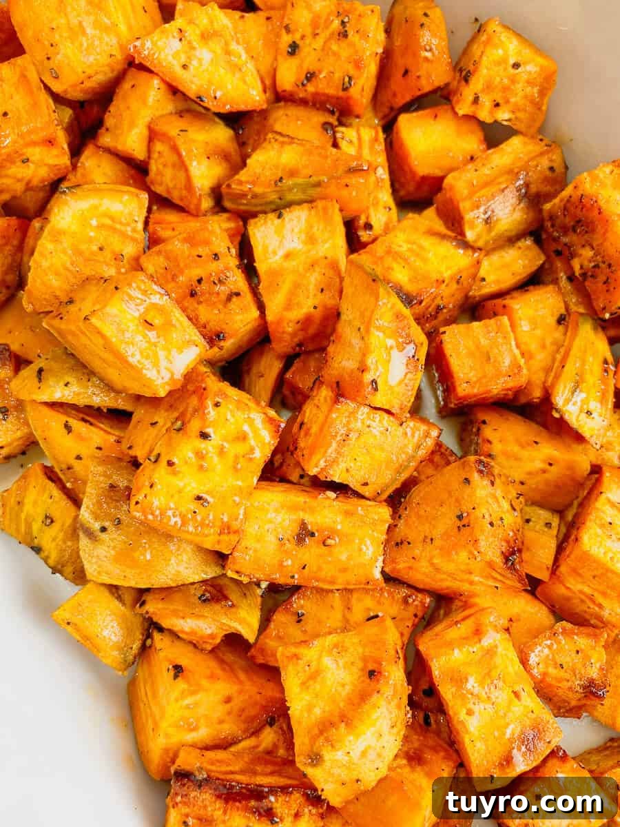 maple roasted sweet potatoes