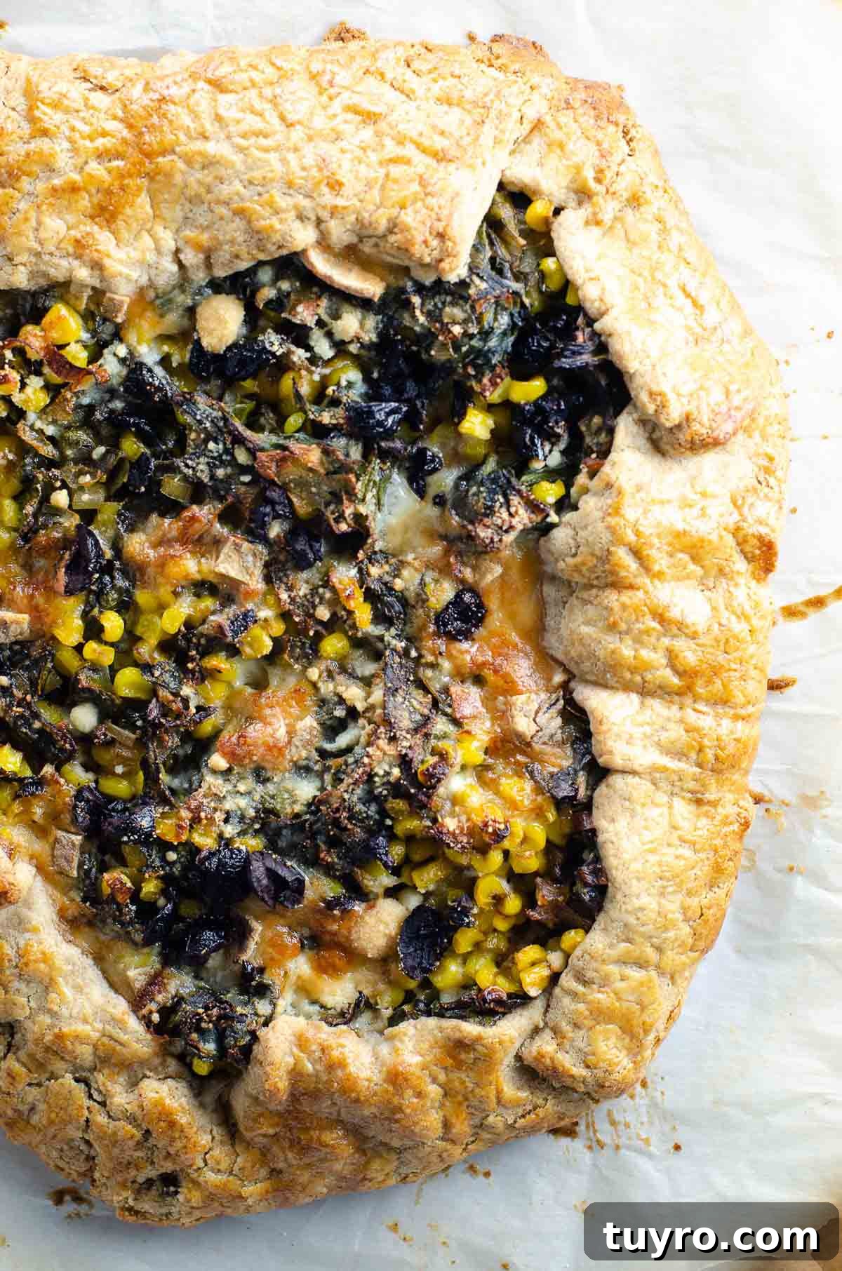 Savory Tart Dough Recipe: Flaky Crust for Quiches & Pies 5 a rustic summer vegetable tart made with savory tart dough