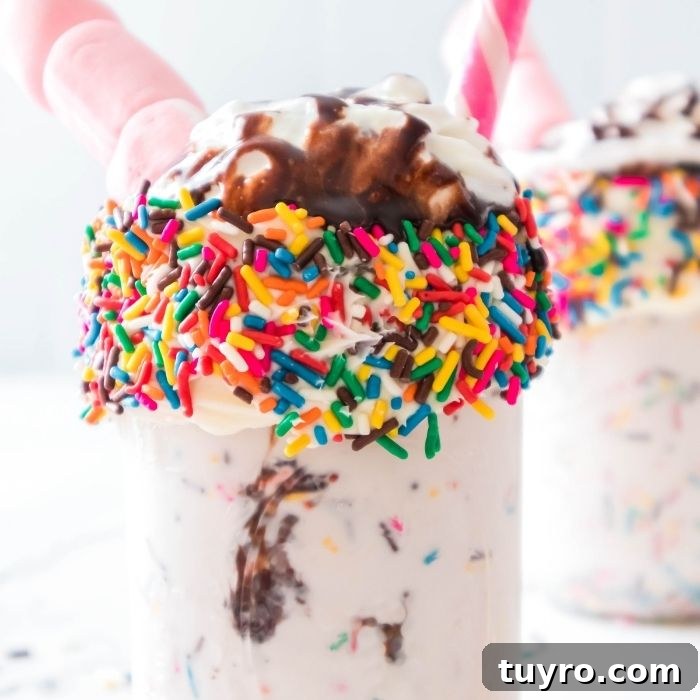 How to Make a Funfetti Milkshake 2 funfetti milkshake