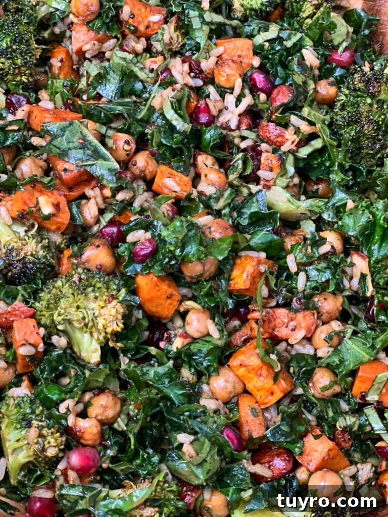 Winter Nourish Bowl: Cozy Grain Bowl with Roasted Veggies & Tahini 3 Bowl closeup