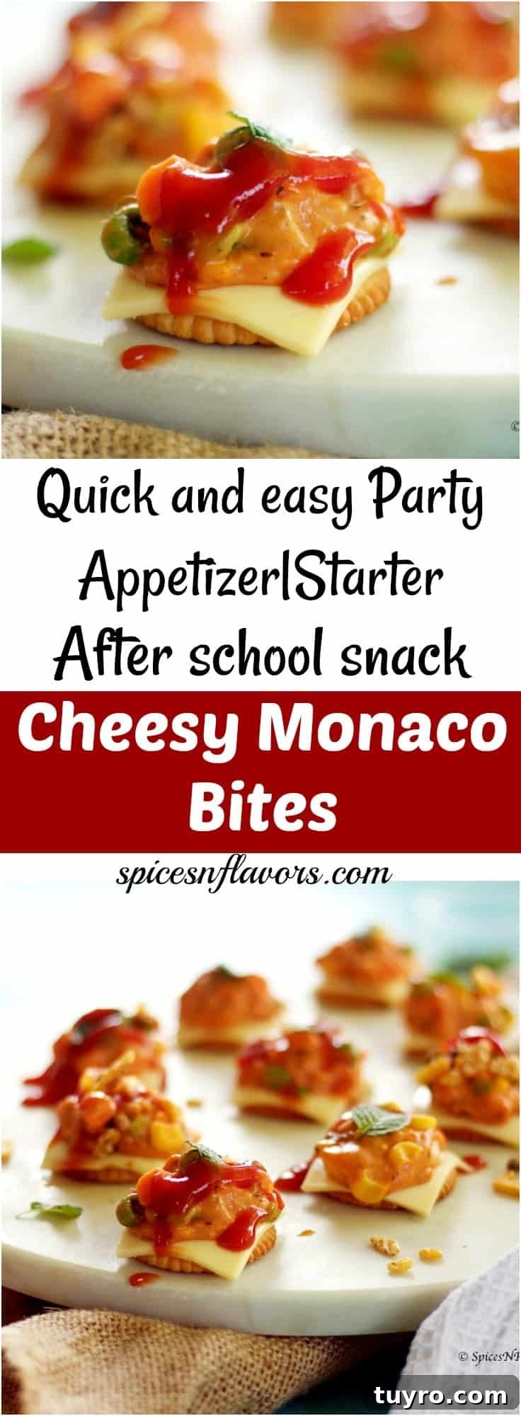 Cheesy Monaco Biscuit Bites: Party Topping Recipe 6 cheesy monaco bites monaco biscuit party topping starter recipe easy party starter recipe indian festival recipe party food potluck idea simple bachelor food