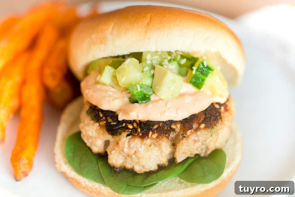 Sesame Ginger Salmon Burgers