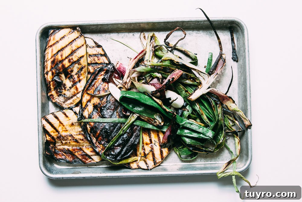 Grilled Scallion and Eggplant Pizza Recipe 2 Grilled Spring Onion and Eggplant Pizza