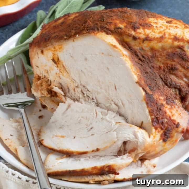 Slow cooker turkey crown.