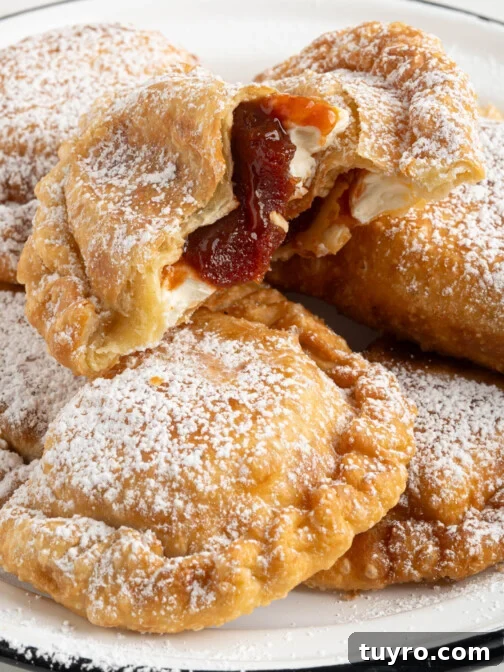 guava cheese empanadas on a plate