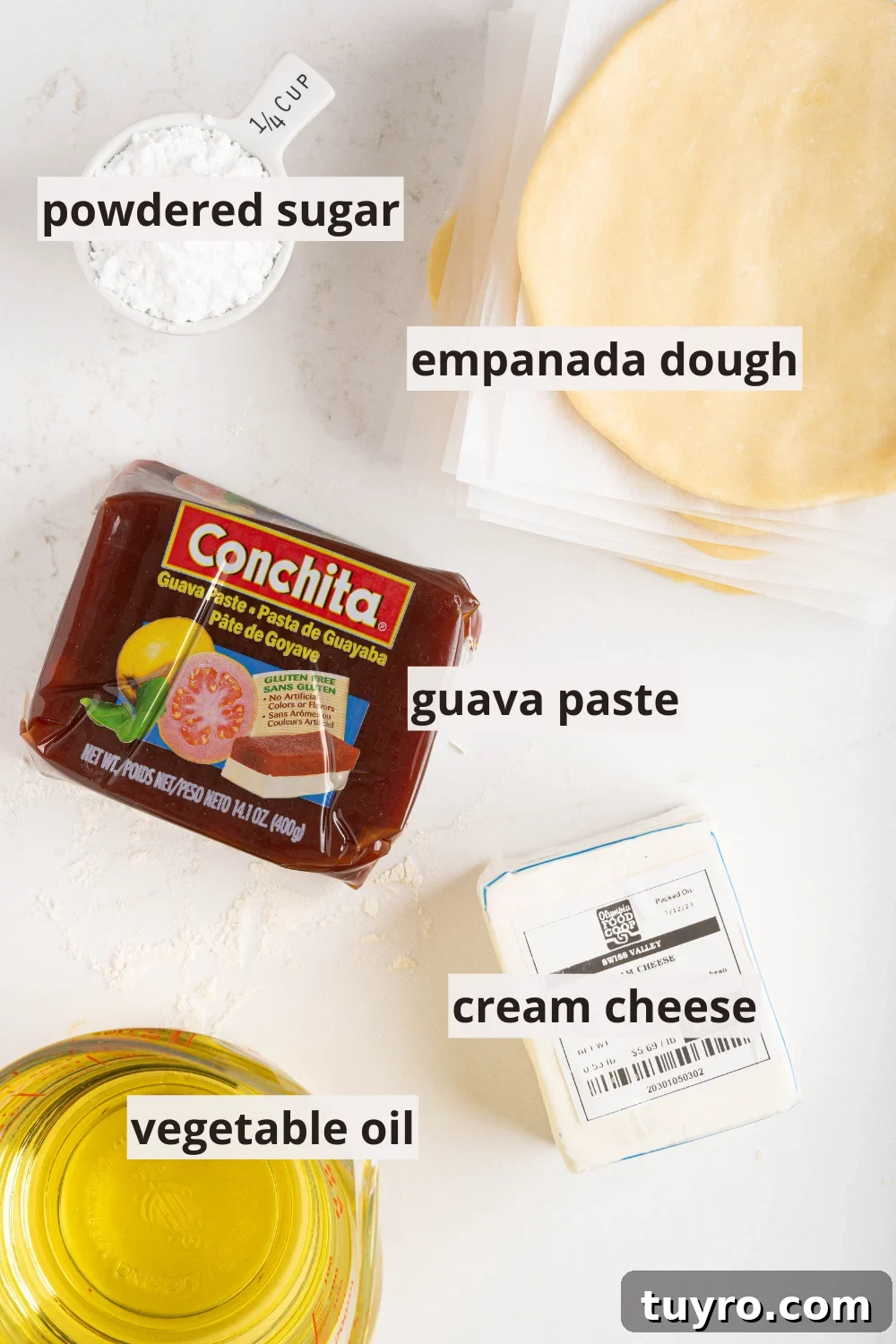 Guava Cheese Empanadas with 5 Ingredients — Quick Sweet Treat 4 guava paste, empanada discs, cream cheese and more