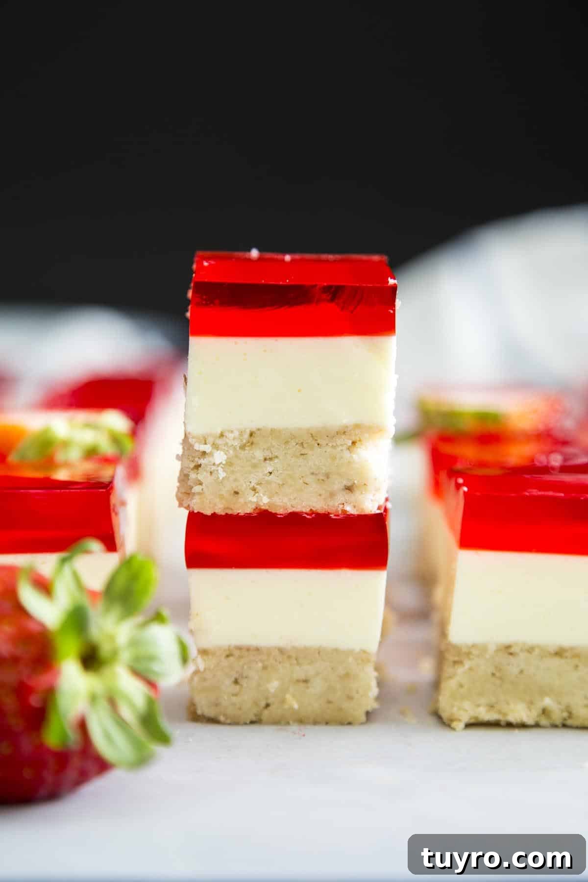 Strawberry Jello Dessert Bars