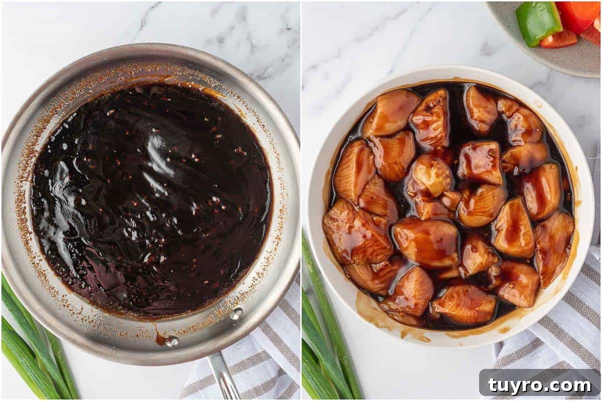 How to marinating chicken in teriyaki sauce.