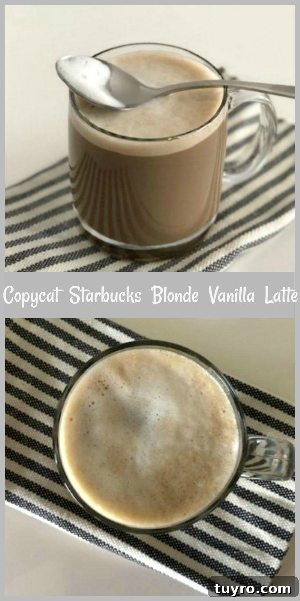 Starbucks Blonde Vanilla Latte Recipe: DIY Coffeehouse Version 10 img 24523 9