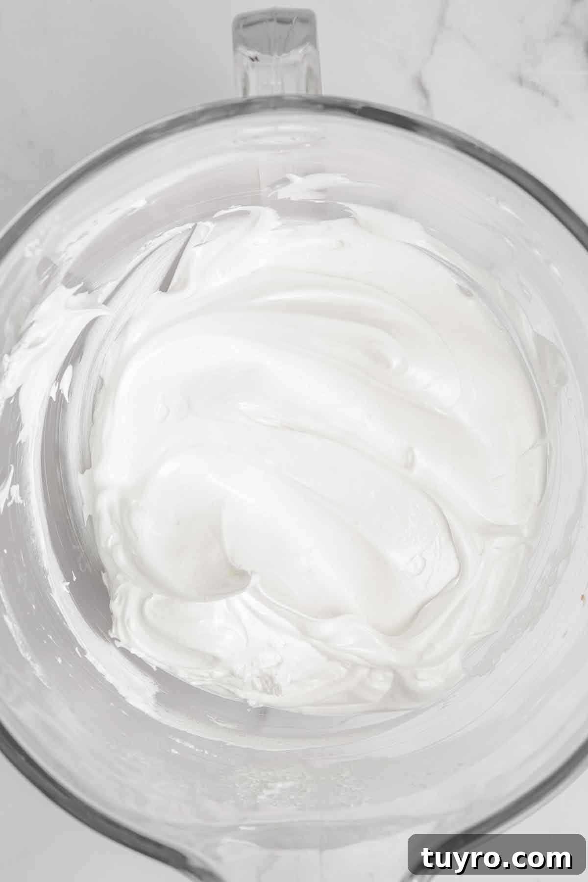 White Chocolate Swiss Meringue Buttercream Recipe 5 bowl with swiss meringue
