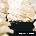 White chocolate swiss meringue buttercream frosting